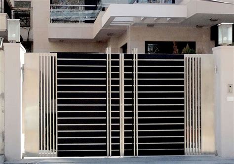 Indian houses are filled with some exceptional and modern entry gate designs. Image result for residential Iron gate designs 9 ft ...