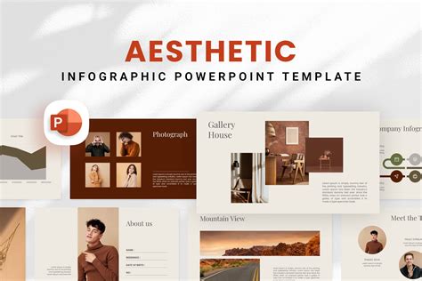 Aesthetic Infographic Powerpoint Template Creative Market