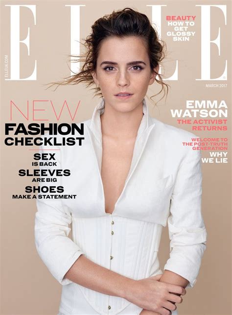 Emma Watson Stars In Sustainable Fashion Shoot For Elle Emma Watson