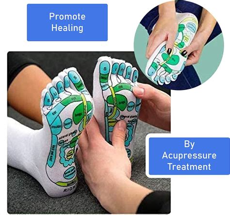 Acupressure Reflexology Socks For Women And Men Foot Massage Socks Five Toe Separate Socks