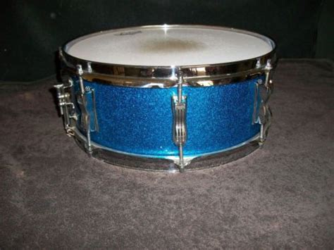 1960 039 S Ludwig Jazz Festival Blue Sparkle Snare Drum Blue Sparkles