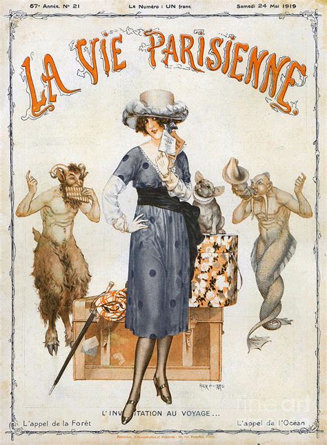 la vie parisienne 1919 1910s france cc drawing by the advertising