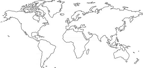 World Map Line Drawing Vector Art Icons And Graphics For Free Download