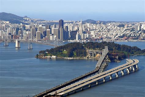 San Francisco Oakland Bay Bridge East Span Skyway Flatiron