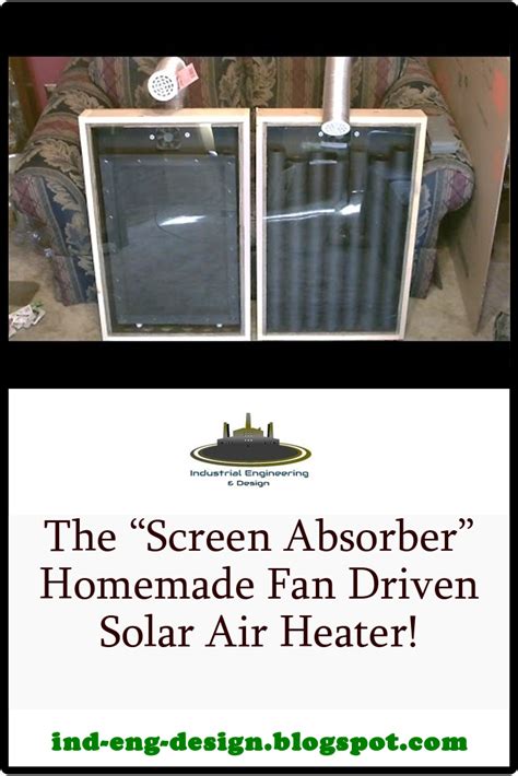 The Screen Absorber Homemade Fan Driven Solar Air Heater Magone 2016