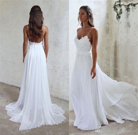 These simple wedding dresses are perfect for a walk down the beach! 21 Best Beach Wedding Dresses For 2019/2020 - Royal Wedding