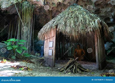 Hut Used By Taino Indians In Dominican Republic Editorial Stock Image