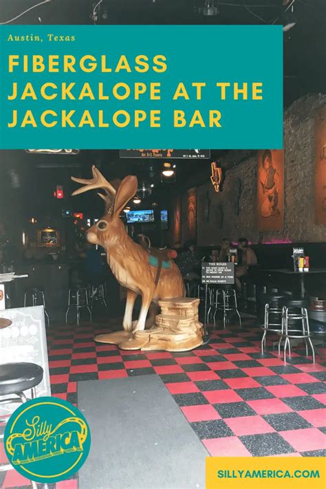 Fiberglass Jackalope At The Jackalope Bar In Austin Texas