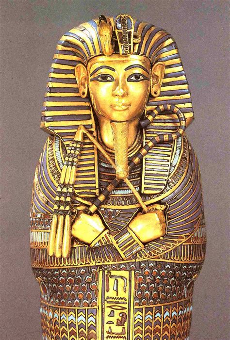 Tutankhamon Iru El Sarcófago Intermedio 40 Cm De Altura El Ureus Y El