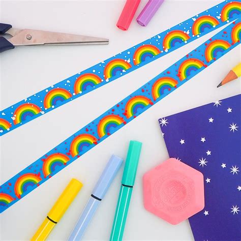 Rainbow Washi Tape Hoyfc Rainbow Foils Washi Tape Paper Decorations