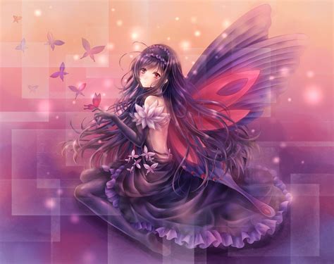 purple anime fairy wallpapers top free purple anime fairy backgrounds wallpaperaccess