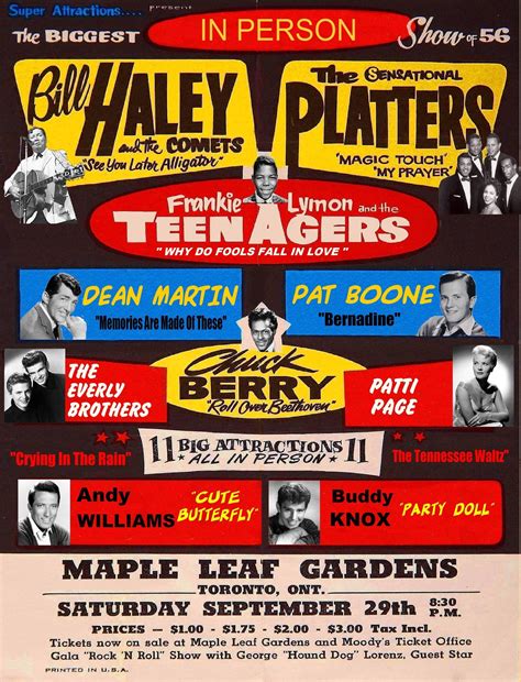 BILL HALEY CONCERT POSTER | Vintage concert posters, Concert poster art, Concert posters