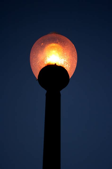 Decorative Lighted Street Lamp At Night Picture Free Photograph