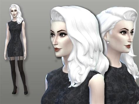 The Sims Resource White Hair Recolor 10 Cool Kitchen Style By