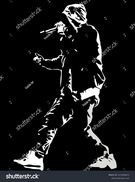 709 Rapper Silhouette On Stage Images Stock Photos And Vectors