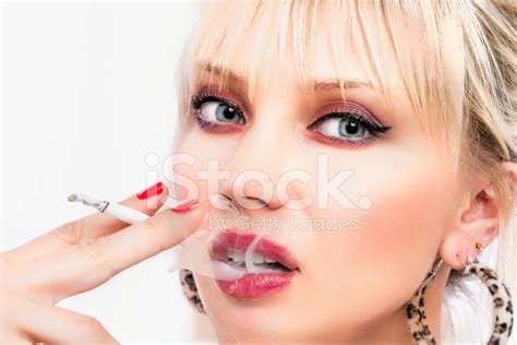 Business Woman Smoking Cigarette Stock Photo Royalty Free Freeimages