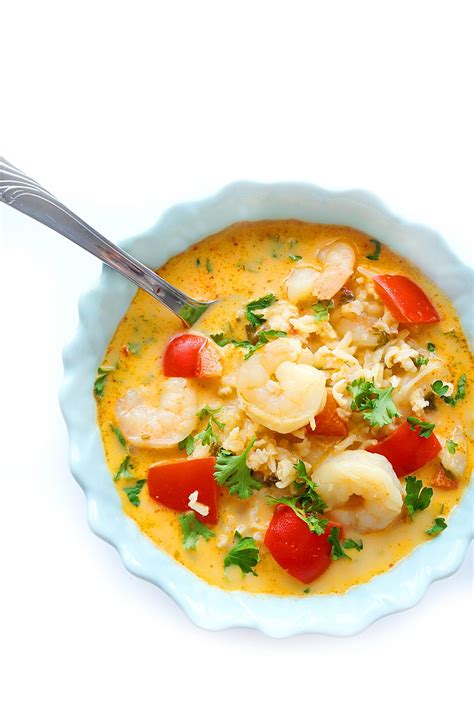 Thai Coconut Shrimp Soup Haute And Healthy Living