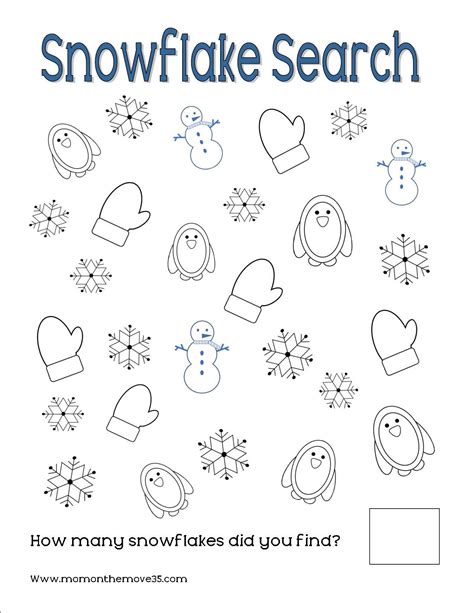 Snow Worksheet For Preschool