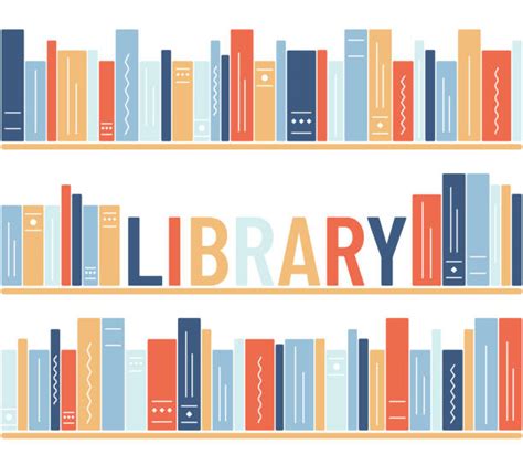 1200 Library Shelves Rows Stock Illustrations Royalty Free Vector