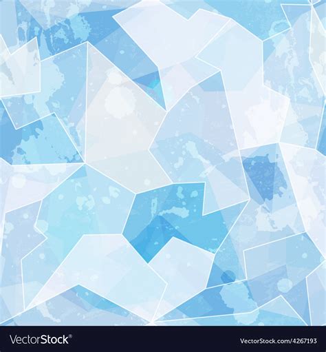 Ice Seamless Pattern With Grunge Effect Royalty Free Vector