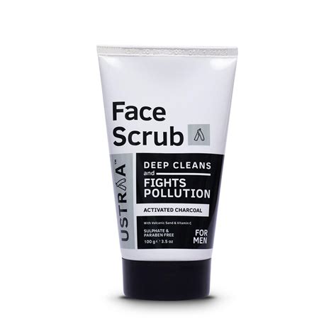 Charcoal Face Scrub Buy Best Face Scrub For Men Online Ustraa