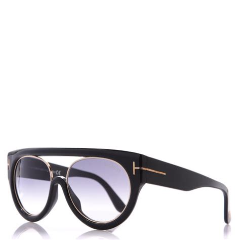 Tom Ford Alana Aviator Round Sunglasses Tf360 Black 554430 Fashionphile