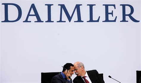 Verzicht Auf Aktive Rolle Bei Daimler Abu Dhabi Macht R 252 Ckzieher N