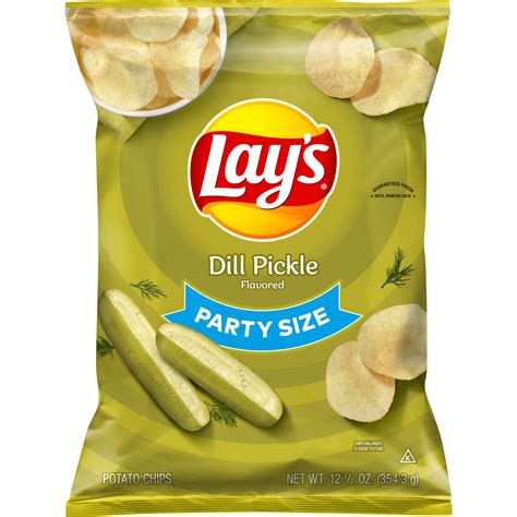 Lays Party Size Dill Pickle Flavored Potato Chips Smartlabel™