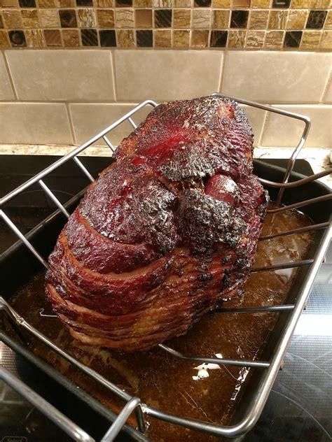 First Ham On Bge Big Green Egg Egghead Forum The Ultimate Cooking