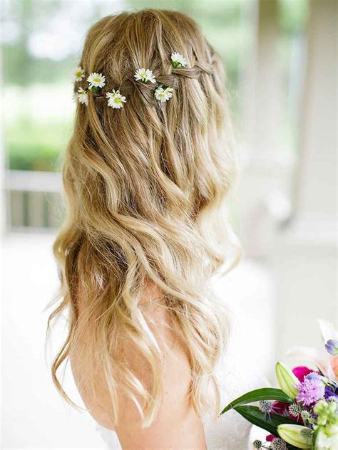 17 Wedding Hairstyles For Long Hair With Flowers