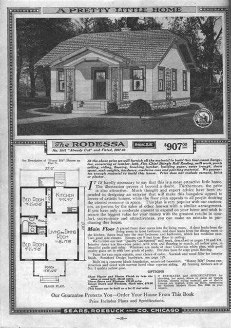 Sears Modern Home The Rodessa Bungalow Floor Plans Sears Catalog