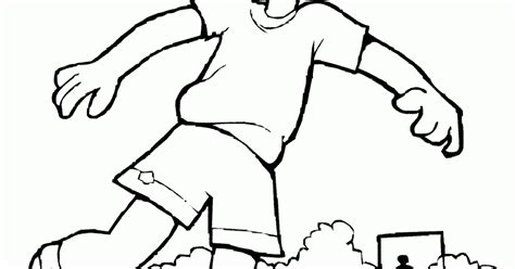 Mewarnai Gambar Anak-Anak Bermain Sepak Bola - Contoh Anak PAUD