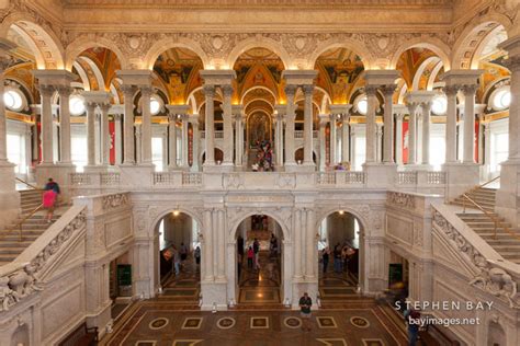 Photo The Great Hall Of The Library Of Congress Washington Dc
