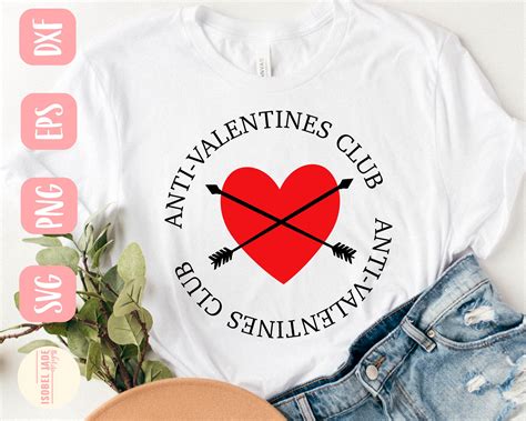 Anti-Valentines Day SVG design - Funny Anti Valentine SVG file for