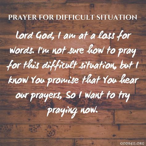 prayer for difficult situation prayers pray god almighty