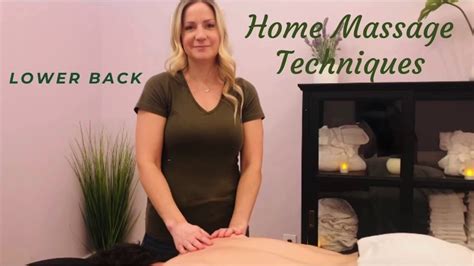 Lower Back Massage Techniques Youtube