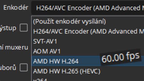Nový enkodér AMD HW H 264 v OBS Studiu YouTube