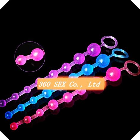 Ant378 Great For Beginners Random Colors Silicone Anal Beads Butt Plug Crystal Jewelry Sex