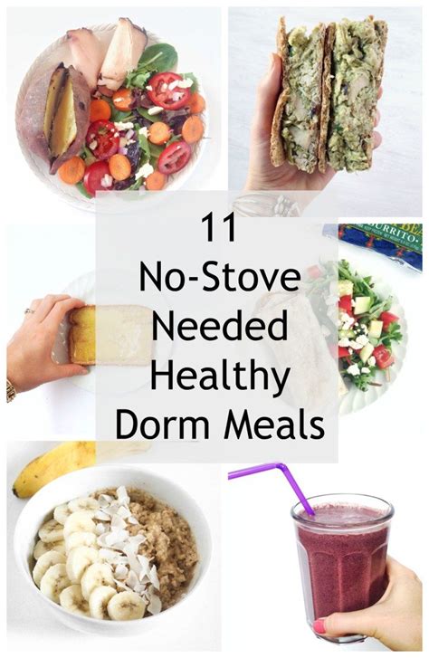 Check spelling or type a new query. Ideas for easy, healthy dorm room meals! | Healthy dorm food, College meals, Dorm room food