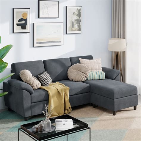 Buy Meilocar 79 Modern Sectional Sofa Couch Convertible L Shaped