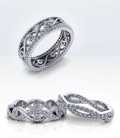 Infinity Engagement Ring With Wedding Band Vlrengbr