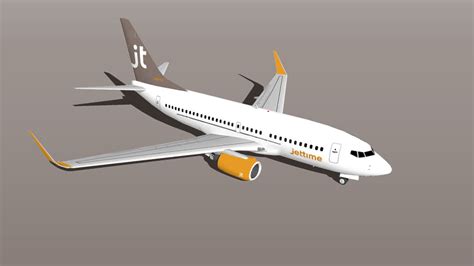 Jettime 737 700 Winglets Aircraft 3d Warehouse