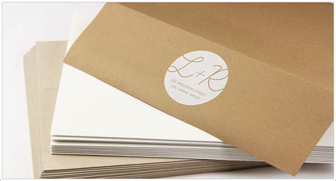 White Ink Print On Kraft Paper Envelopes Lci Paper