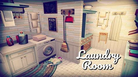 The Sims 4 Speed Build Laundry Room Youtube