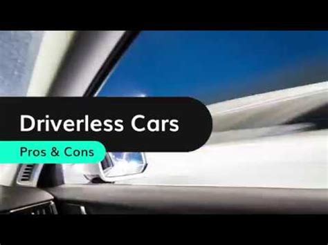 On the other hand, they aren't a recent invention. Driverless Cars: Pros and Cons - YouTube