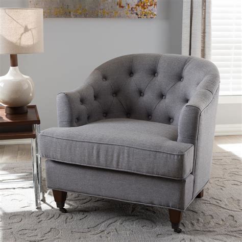 Light Gray Baxton Studio Accent Chairs 28862 7245 Hd 64 300 