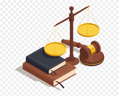 Download Law Books Scales And A Gavel Law Vector Isometric Clipart