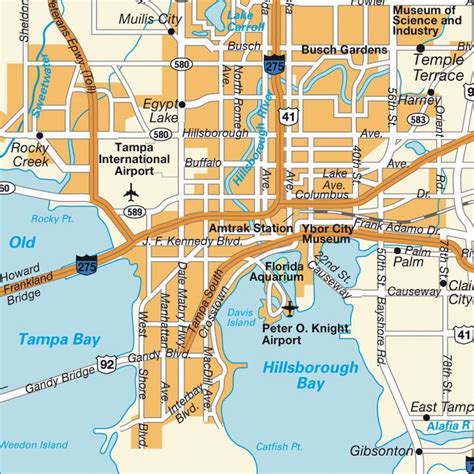 Street Map Of Tampa Florida Printable Maps