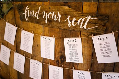 Find Your Seat Rustic Wooden Sign Seating Chart Rustic Seating