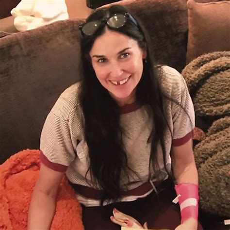 Demi Moore Is Missing Her Two Front Teeth